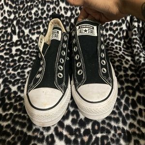 Platform all star converse slip on shoes